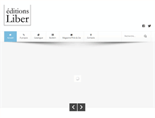 Tablet Screenshot of editionsliber.com